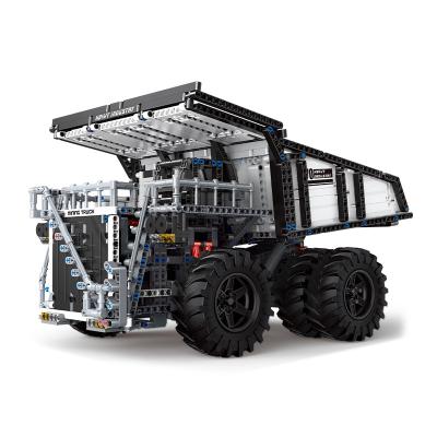 China Remote Control Building Toy Mining Truck Model APP DIY Brick Engineering Technic Car Building Block Set Toy for sale