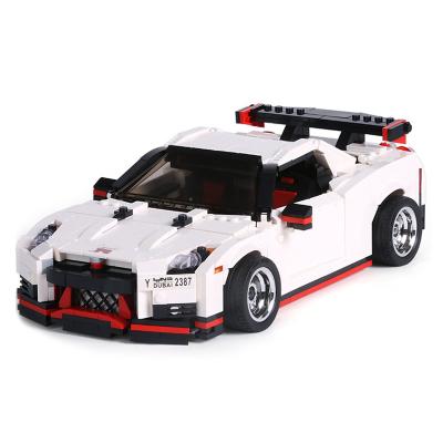 China Building Toy Creative Idea Series Nismo Nissan R35 DIY MOC Model Building Blocks Super Racing Car GTR Set Toy For Kids for sale