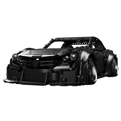 China Construction Toy 2022 Technic New Matte Black Hellaflush Sports Car Model DIY Building Block Set Educational Toy for sale