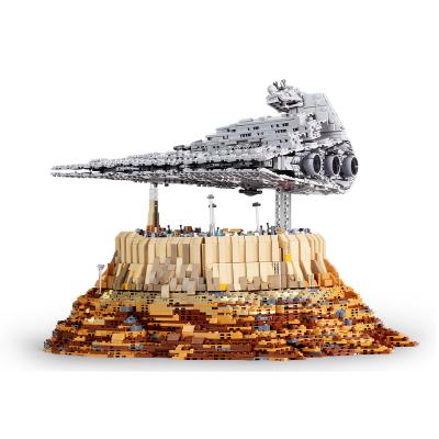 China High Quality DIY Building Brick Star Plan Destroyer Cruise Ship The Empire Over Jedha City Model Diy Big Building Blocks Sets for sale