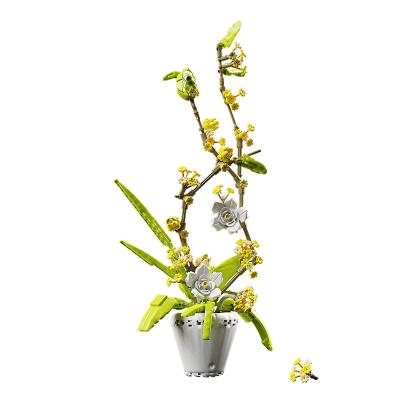 China Assembling Building Block Flower Toys Model DIY Aromatherapy Osmanthus Decoration Bouquet Building for Kids Gift for sale