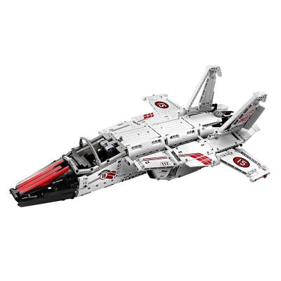 China Toy The Air Fighter Creative RC Airplane DIY Electric Electricity Building MOC Toy Building Blocks Set Plane For Kids for sale