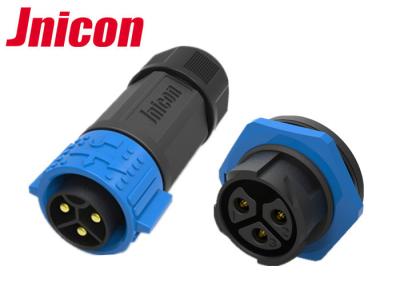 China 30A 500V Waterproof Power Connector , Jnicon Panel Mount Power Connector for sale