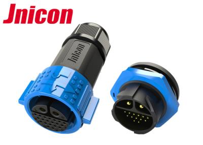 China Plastic Multi Pin Circular Connectors Waterproof Plug And Socket M25 IP67 for sale