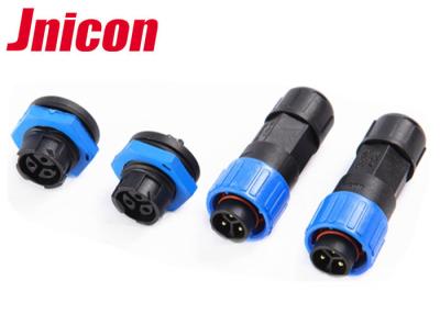 China Push Locking Waterproof Panel Mount Connector , IP68 2 Pin Panel Mount Connector for sale