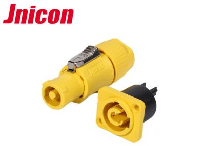 China O soquete impermeável da tomada de Powercon, IP44 amarelo Waterproof a tomada e o soquete de 3 Pin à venda