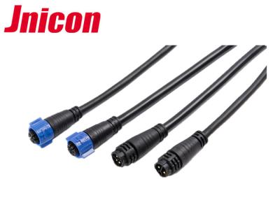 China Male Female Waterproof Data Connector Outdoor Cable Welding IP67 Jnicon 3 Pin for sale