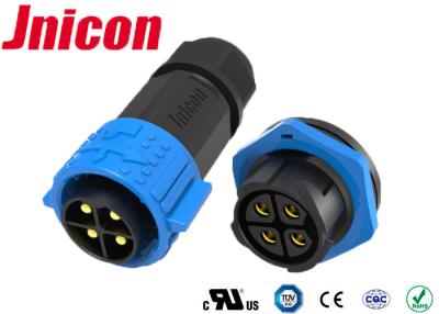 China Wire To Wire Circular High Current Waterproof Connectors 3 Pole PPA Material for sale