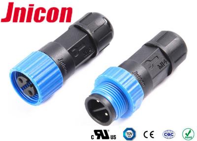 China Electrical Waterproof 2 Pin Circular Connector Male Female For LED Lighting for sale