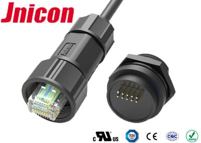 China Nylon des Ethernet-IP68 wasserdichtes Rj45 des Verbindungsstück-PA66 im Freien für PWB zu verkaufen