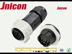 plastic high current waterproof connectors 500v 2 phase molded cable for power