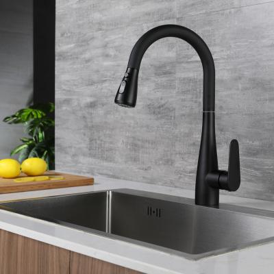 China Good Quality Flexible Thermostatic Faucets Kitchen Faucet Sink Pull Down Black Stainless On Sale for sale