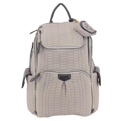 China Mummy Bag Anti-theft Multifunctional Fashionable Quilted Material Baby Diaper Backpack for sale