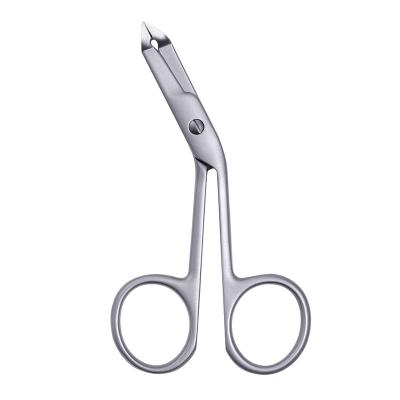 China Makeup Tools Custom Wholesale Scissors Shape Stainless Steel Beauty Eyebrow Tweezers Private Label for sale