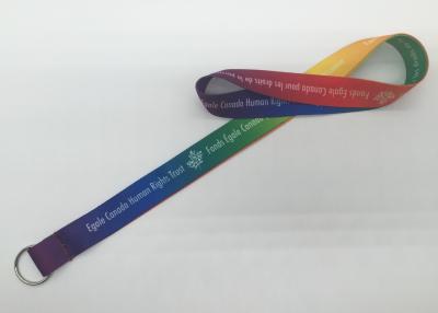 China promotional sublimation polyester exhibition lanyard with customized logo for sale