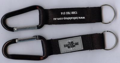 China porta-chaves de alumínio de Carabiner da espessura de 1-8mm com o logotipo do cliente aceitável à venda