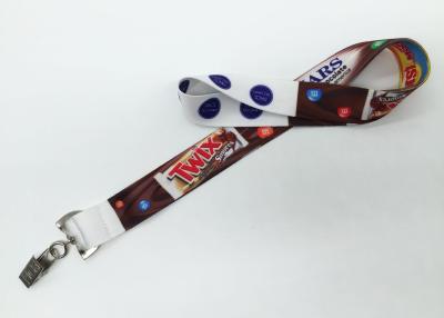 China Good Looking Dye Sublimation Lanyards ， Red Visitor Lanyards With Id Holder  for sale