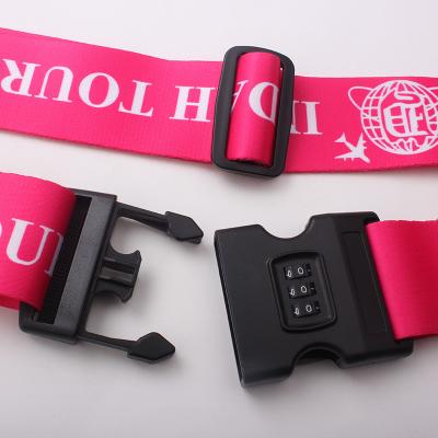 China Adjustable Luggage Straps Personalized , Lockable Luggage Straps For Suitcases for sale