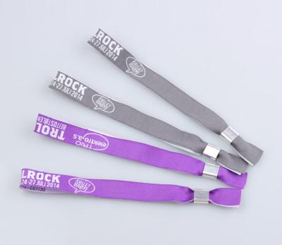 China Eco Friendly Custom Cloth Wristbands , Security Wrist Bands For Festivals Wedding for sale