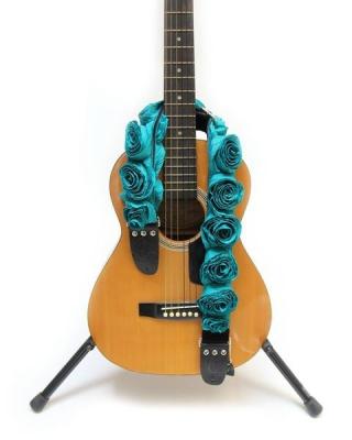 China Colorful Personalized Leather Guitar Straps , Customizable Guitar Straps For  Acoustic for sale