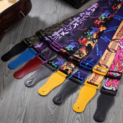 China Pantone Color Comfortable Personalized Guitar Straps For Acoustic Guitars  for sale