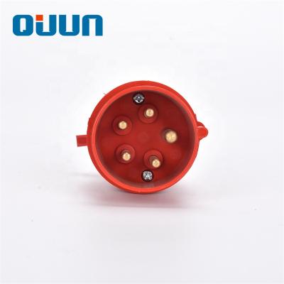 China 5 Way Industrial Socket 3P+N+E Caravan Industrial Sockets for sale