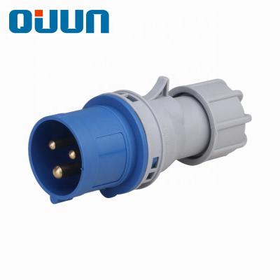 China CE IP55 3P 2P+E 16A 240V Single Phase Caravan Industrial Socket Industrial Sockets for sale