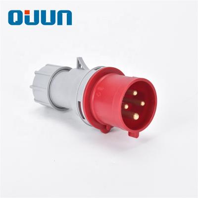 China IP55 3P+E 16A 380V Single Phase Caravan Industrial Nylon Socket Industrial Sockets for sale