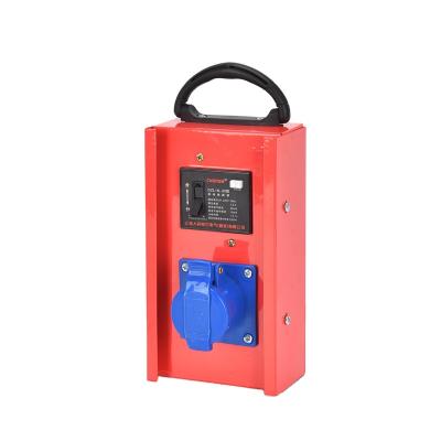 China Custom OEM china red iron industrial power distribution box with switch and socket for sale