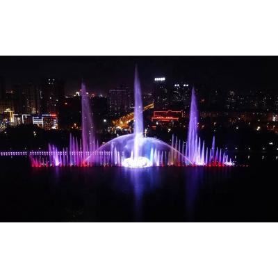 China Modern Design Large Freestanding Lake Music Dancing Landscape Floating Outdoor Water Fountain for sale