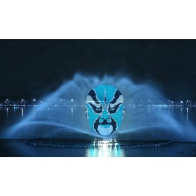 China Guangzhou Modern Big Fountain Manufacturer 3d Water Screen Fountain Hologram Projection Fan for sale