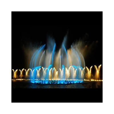 China Modern Outdoor Selling Well Fashion Large Multicolor Floating Water Screen Fountain for sale