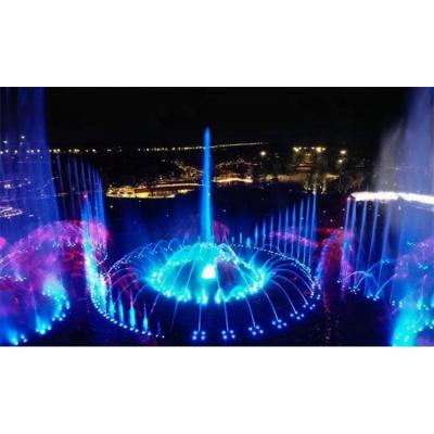 China Large Iron Stainless Steel Fountain Spout Modern Outdoor Floating Music Dancing Water Fountain On Lakes for sale