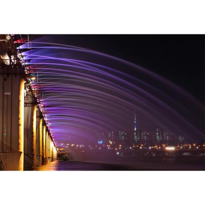 China Modern 3D DMX512 Swing Dance Music Fountain on Bridge Waterfall Digital Fountain for Outdoor Decoration for sale