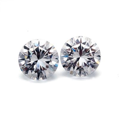 China Sparkle wholesale DEF white round moissanite diamond stones loose price per carat for sale