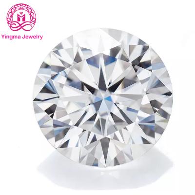 China Arouse vvs and white round moissanite wholesale DEF color pink round diamond moissanite stone loose price per carat for sale