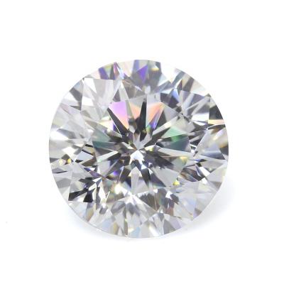 China Hot sale sparkle moissanite VVS DEF / GH color white round shape 9 hearts and 1 flower cut lab created loose moissanite gemstones for sale