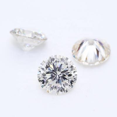 China Spark fancy round shape quality VVS DEF/GH color plum white flower special moissanite loose stone good cut moissanite for sale