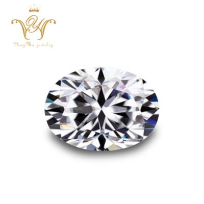 China 6 x 8mm Oval Sparkle Factory Price 1 Carat Cut Loose White Moissanite Diamond for sale