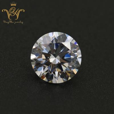 China Game Or Fire Color Around Brilliant Cut Loose Zircon CZ Synthetic White Stone Gemstone for sale