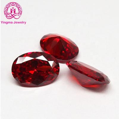 China Color Set Or Fire High Quality Loose Gemstones With More Sizes Color Change Oval Shape CZ Stones High End Zircon For Jewelry Making for sale