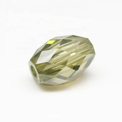 China Color Game Or Fire Marquise Shape Synthetic Gemstone Cubic Zirconia Peridot Beads for sale