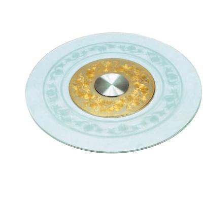 China Traditional General Purpose Hotel Table 12mm Tempered Glass Lazy Susan Turntable for sale