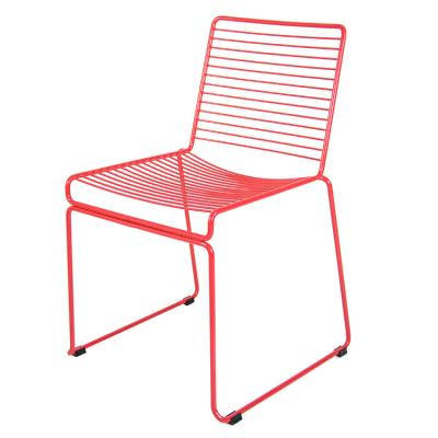 China Modern Modern Creative Design Restaurant Dining Furniture Metal Wire Chair Cafe Chairs for sale