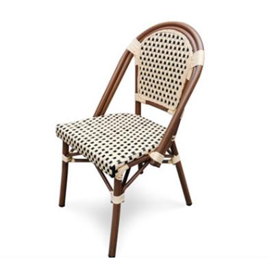 China Anti Aging Vintage Furniture Outdoor French Rattan Bistro Chairs For Restaurant for sale