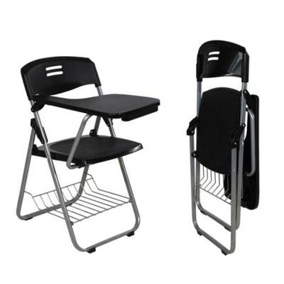 China Foldable Luxury Meeting Room Chairs Folding Meeting Chairs With Notepad for sale