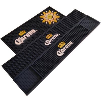 China Viable Custom Beer Mat With Logo Bar Runner PVC Bar Mat Custom for sale