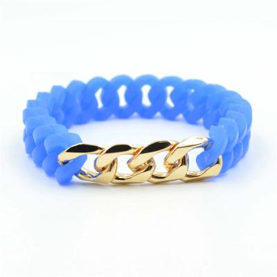 China Decoration Silicone Twist Fashion Bracelet DIY Personality Wristband Silicone Wristband for sale