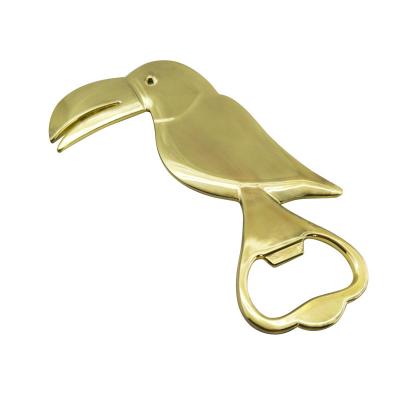 China Home Decoration Production Bird Shaped Wine Opener Craft Abstract Castzinc Alloy Metal Artware for sale