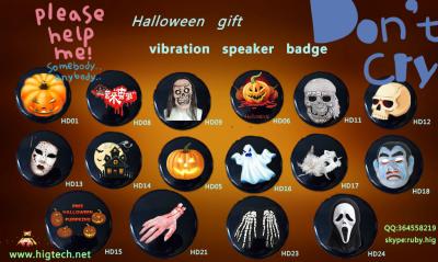 China Halloween Promotional Speaker Badge for sale